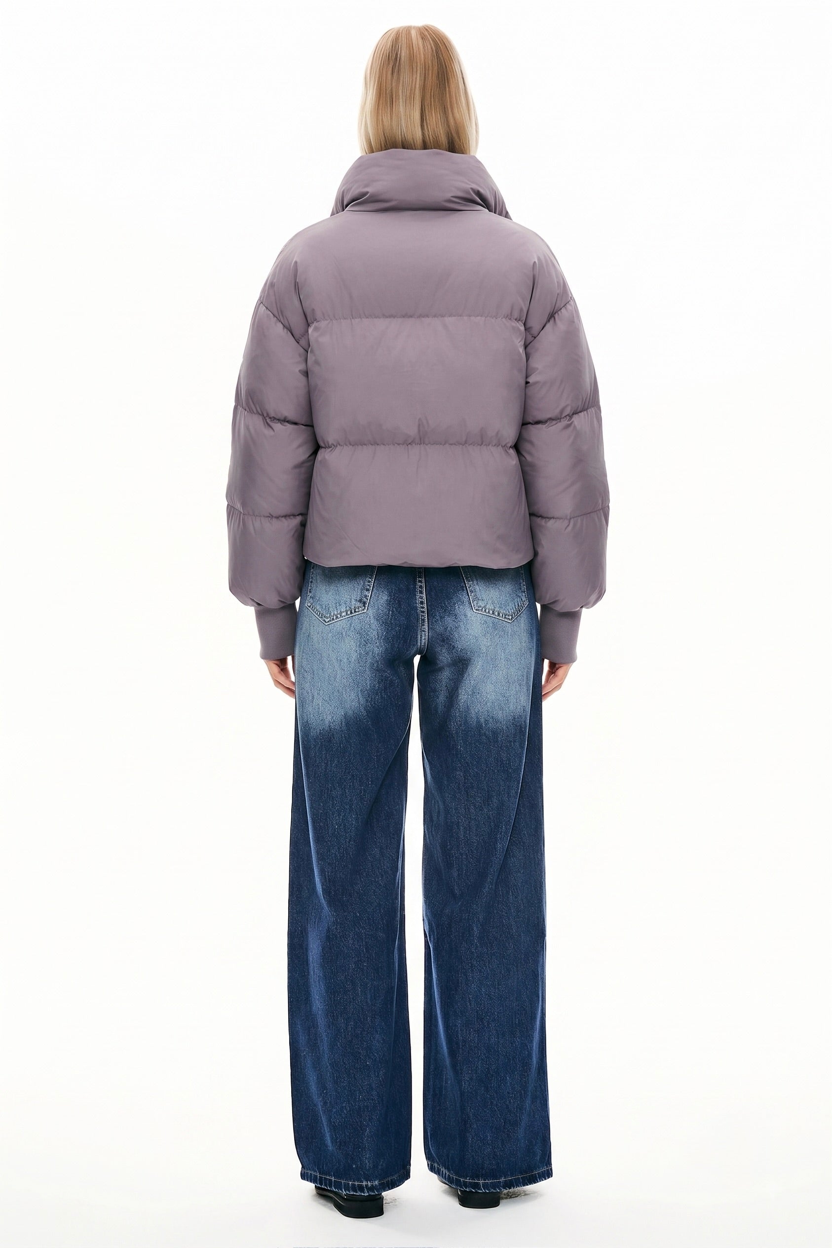 Down Coat-Orolay-Puff-O Classics Short Oversized Down Coat-#color_Sparrow