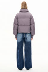 Down Coat-Orolay-Puff-O Classics Short Oversized Down Coat-#color_Sparrow