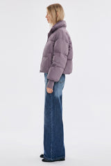 Down Coat-Orolay-Puff-O Classics Short Oversized Down Coat-#color_Sparrow