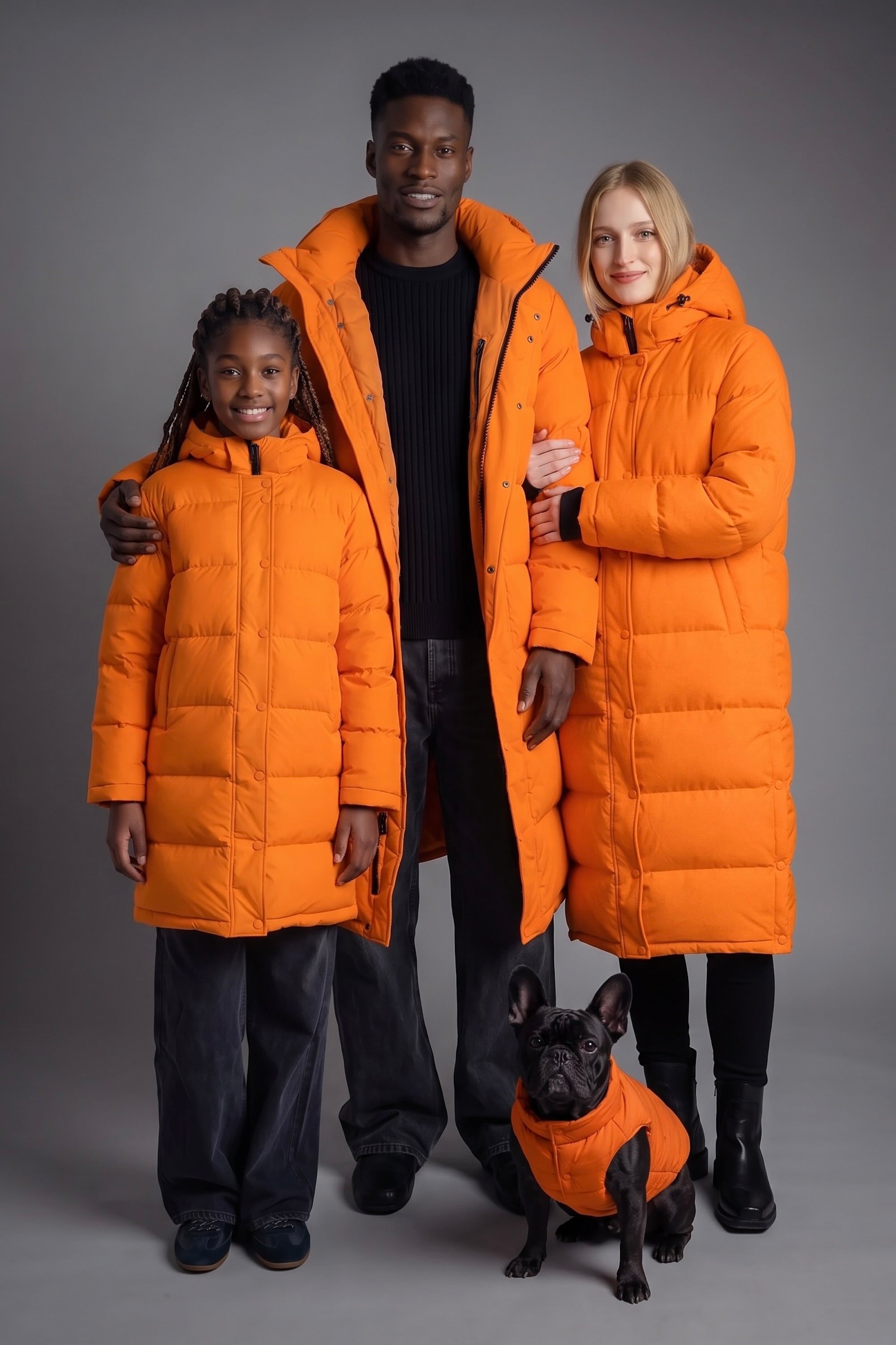 Puff-O® family Long Down Jacket orolay #color_orange