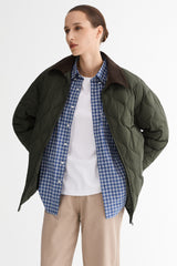 Straight Cut Lightweight Down Jacket orolay #color_dark green
