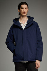 Hooded Lightweight Cropped Everyday Puffer Orolay #color_navy