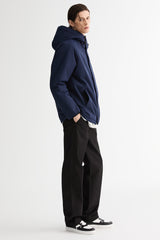 Hooded Lightweight Cropped Everyday Puffer Orolay #color_navy