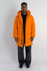 Puff-O® Men Mid-Length Down Puffer Jacket #color_orange