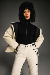 Lightweight Cropped Everyday Parka Jacket orolay #color_beige