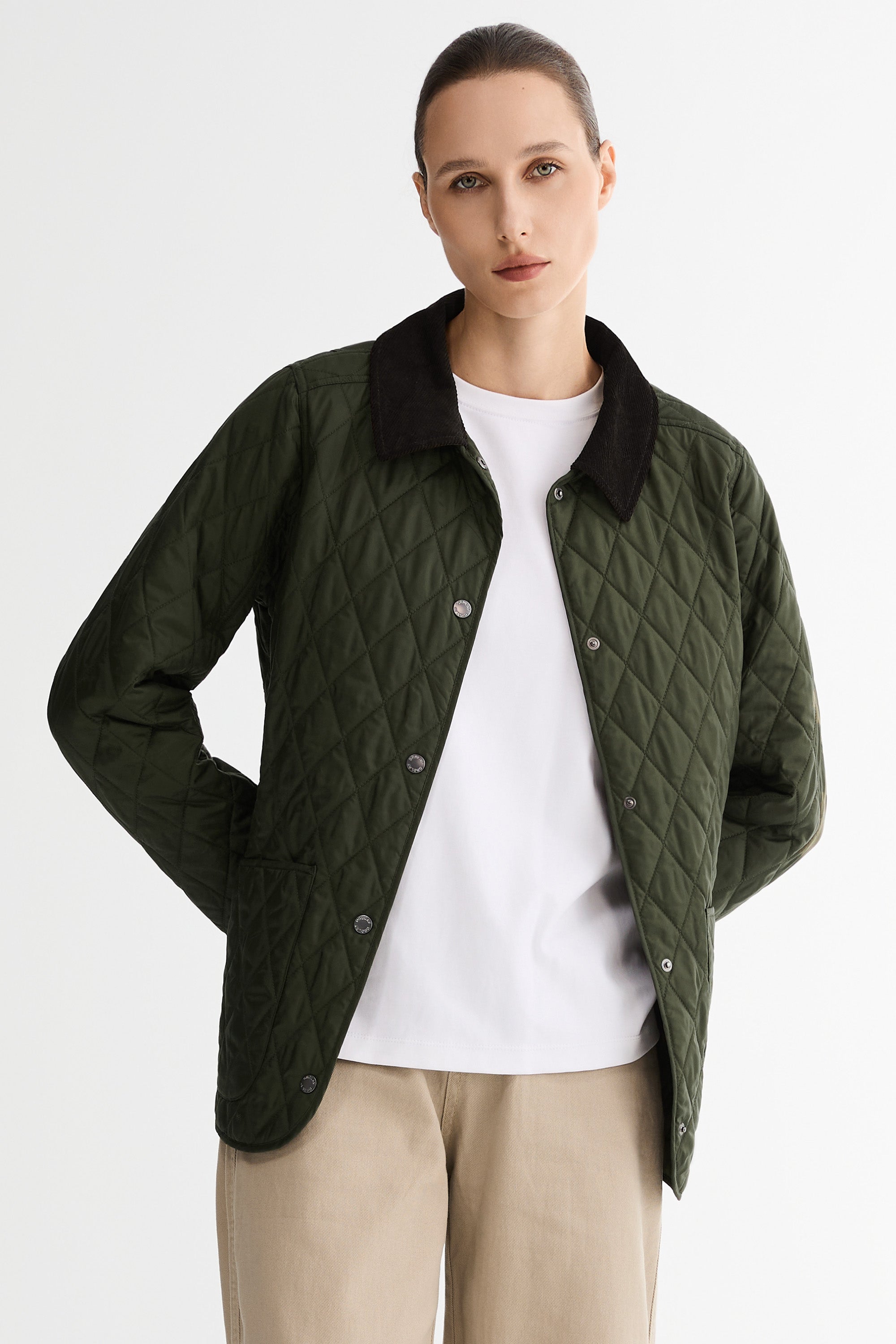 Lightweight Heritage Quilted Jacket #color_green