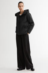 Lightweight Cropped Everyday Parka Jacket orolay #color_black
