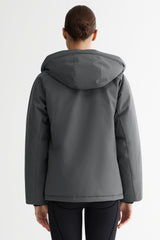 Lightweight Cropped Everyday Parka Jacket orolay #color_gray