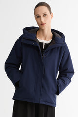 Lightweight Cropped Everyday Parka Jacket orolay #color_navy