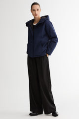 Lightweight Cropped Everyday Parka Jacket orolay #color_navy