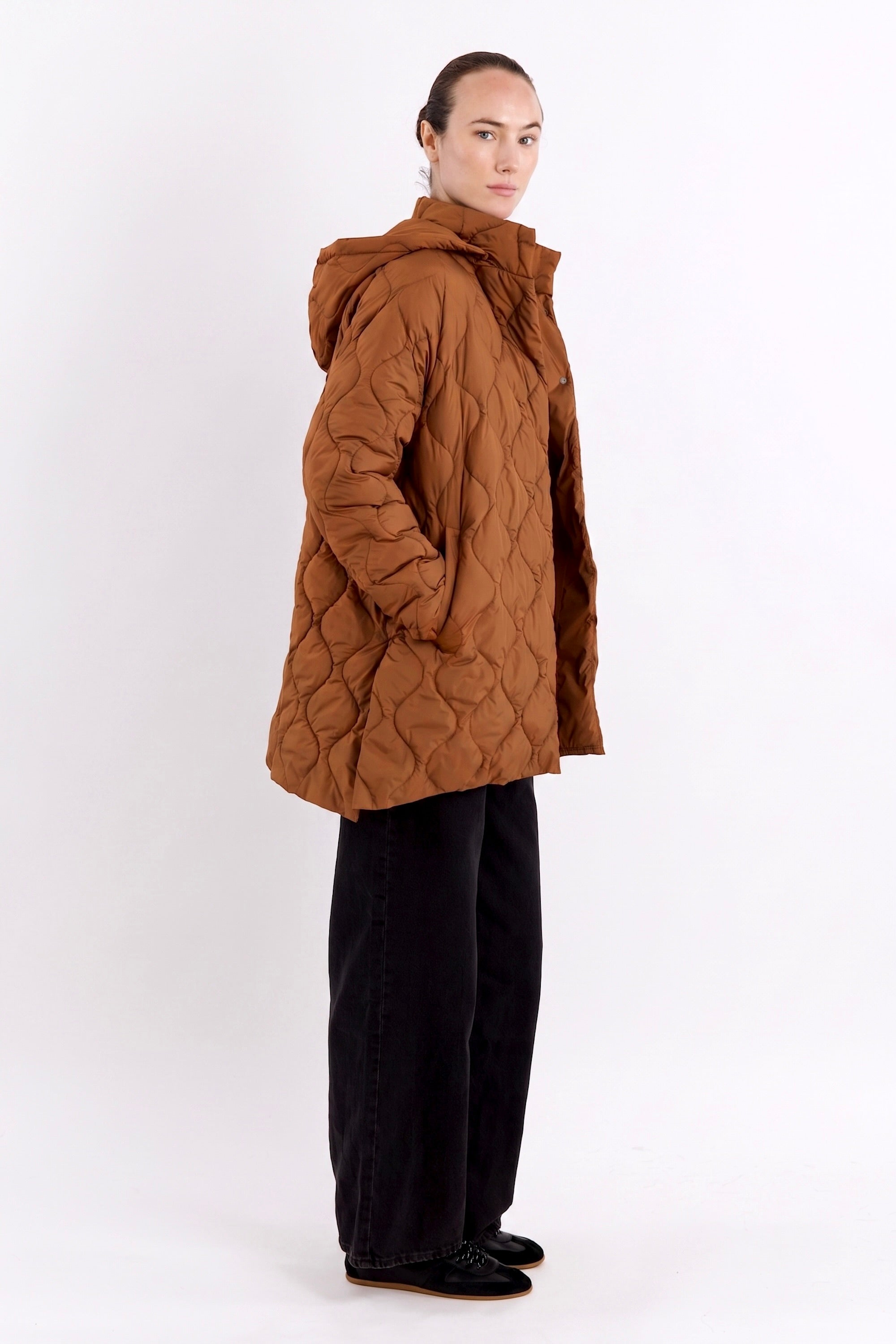 Orolay-Lightweight Long-Sleeve Puffer Jacket-#color_coffee