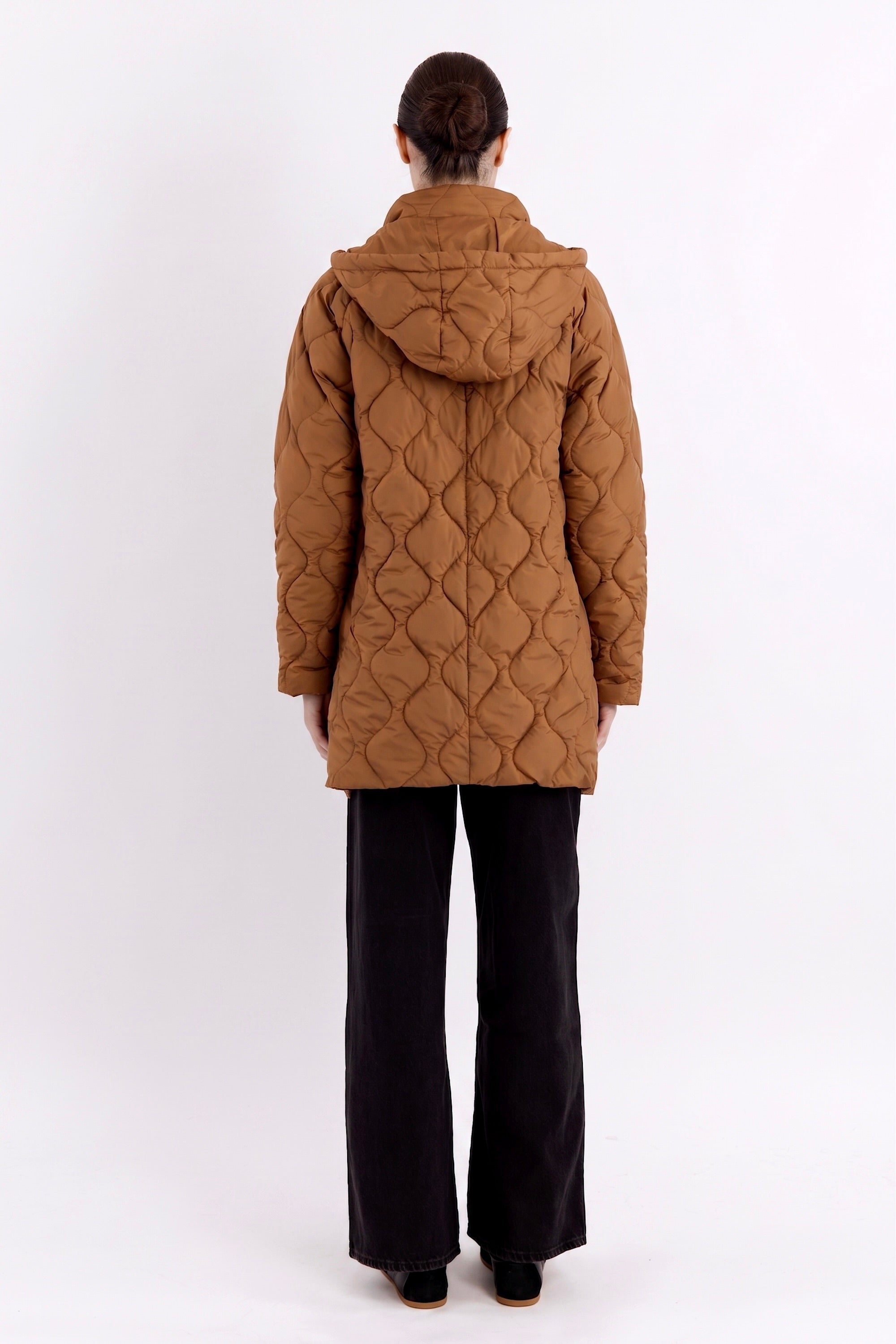 Orolay-Lightweight Long-Sleeve Puffer Jacket-#color_coffee