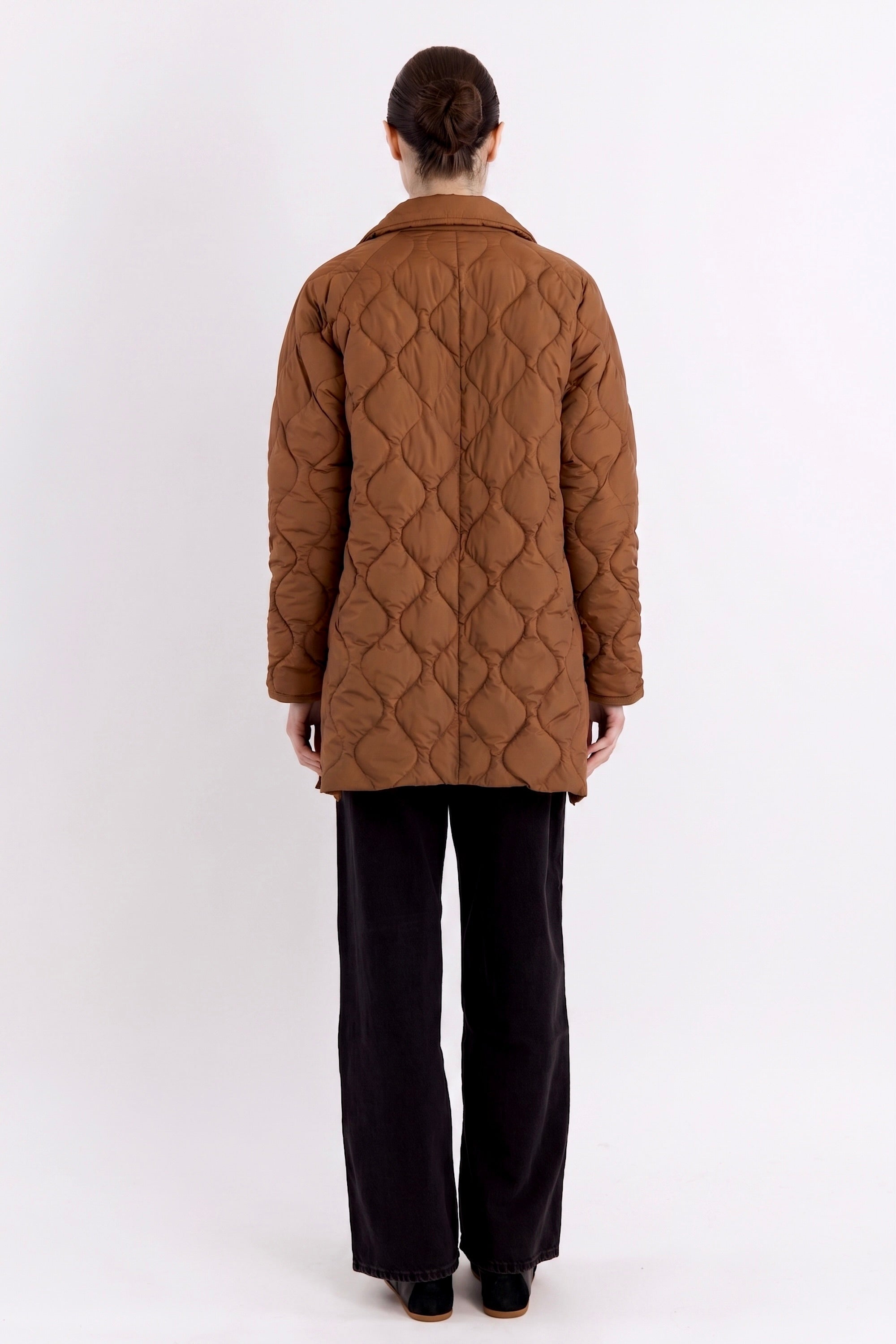 Orolay-Lightweight Long-Sleeve Puffer Jacket-#color_coffee