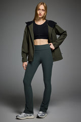 OROLAY Zip Up Rain Jacket Lightweight Hooded Windbreaker #color_olive