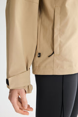 OROLAY Zip Up Rain Jacket Lightweight Hooded Windbreaker #color_khaki