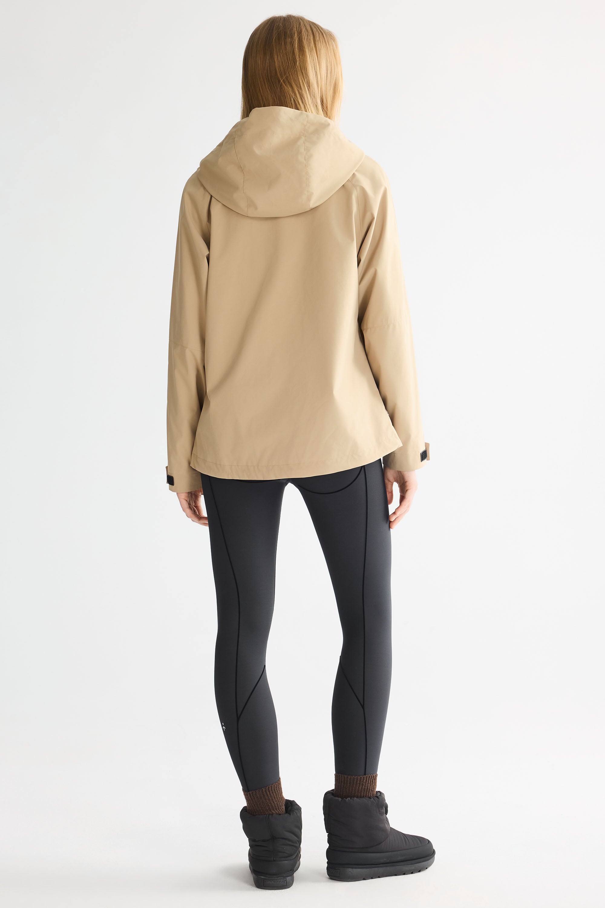 OROLAY Zip Up Rain Jacket Lightweight Hooded Windbreaker #color_khaki