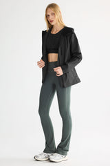 OROLAY Zip Up Rain Jacket Lightweight Hooded Windbreaker #color_black