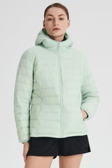 Orolay-Lightweight Packable Down Jacket with Stand Collar-#color_light green