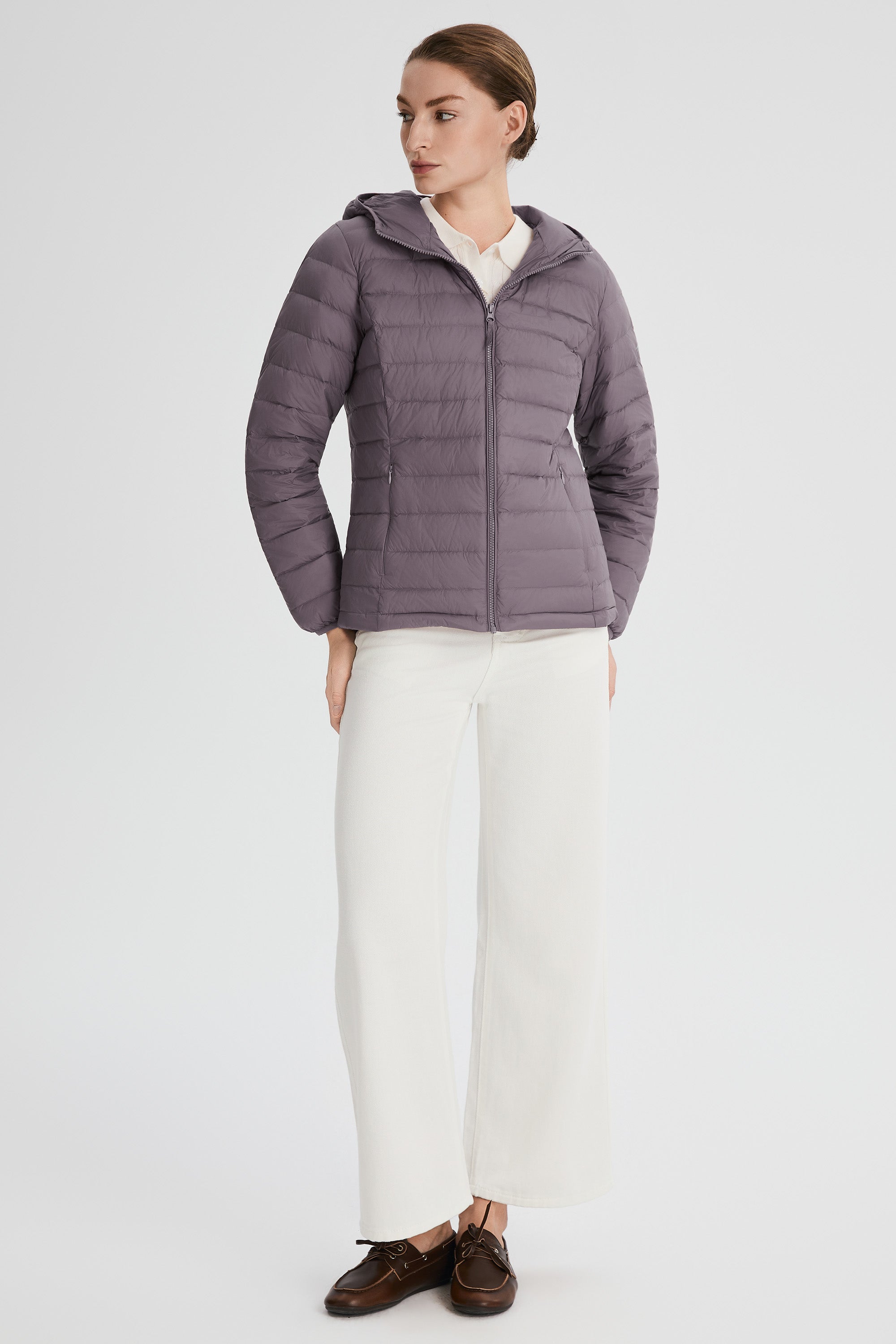 Orolay-Lightweight Packable Down Jacket with Stand Collar-#color_purple