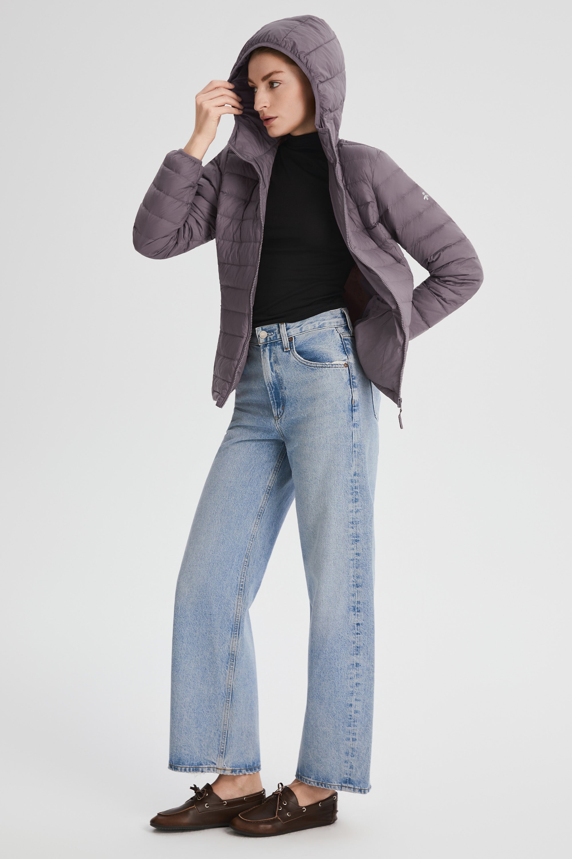 Orolay-Lightweight Packable Down Jacket with Stand Collar-#color_purple