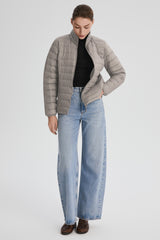Orolay-Lightweight Packable Down Jacket with Stand Collar-#color_gray