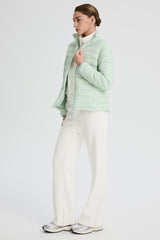 Orolay-Lightweight Packable Down Jacket with Stand Collar-#color_light green