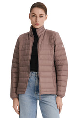 Orolay-Lightweight Packable Down Jacket with Stand Collar-#color_pink