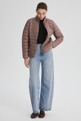 Orolay-Lightweight Packable Down Jacket with Stand Collar-#color_pink