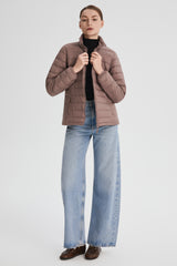 Orolay-Lightweight Packable Down Jacket with Stand Collar-#color_pink