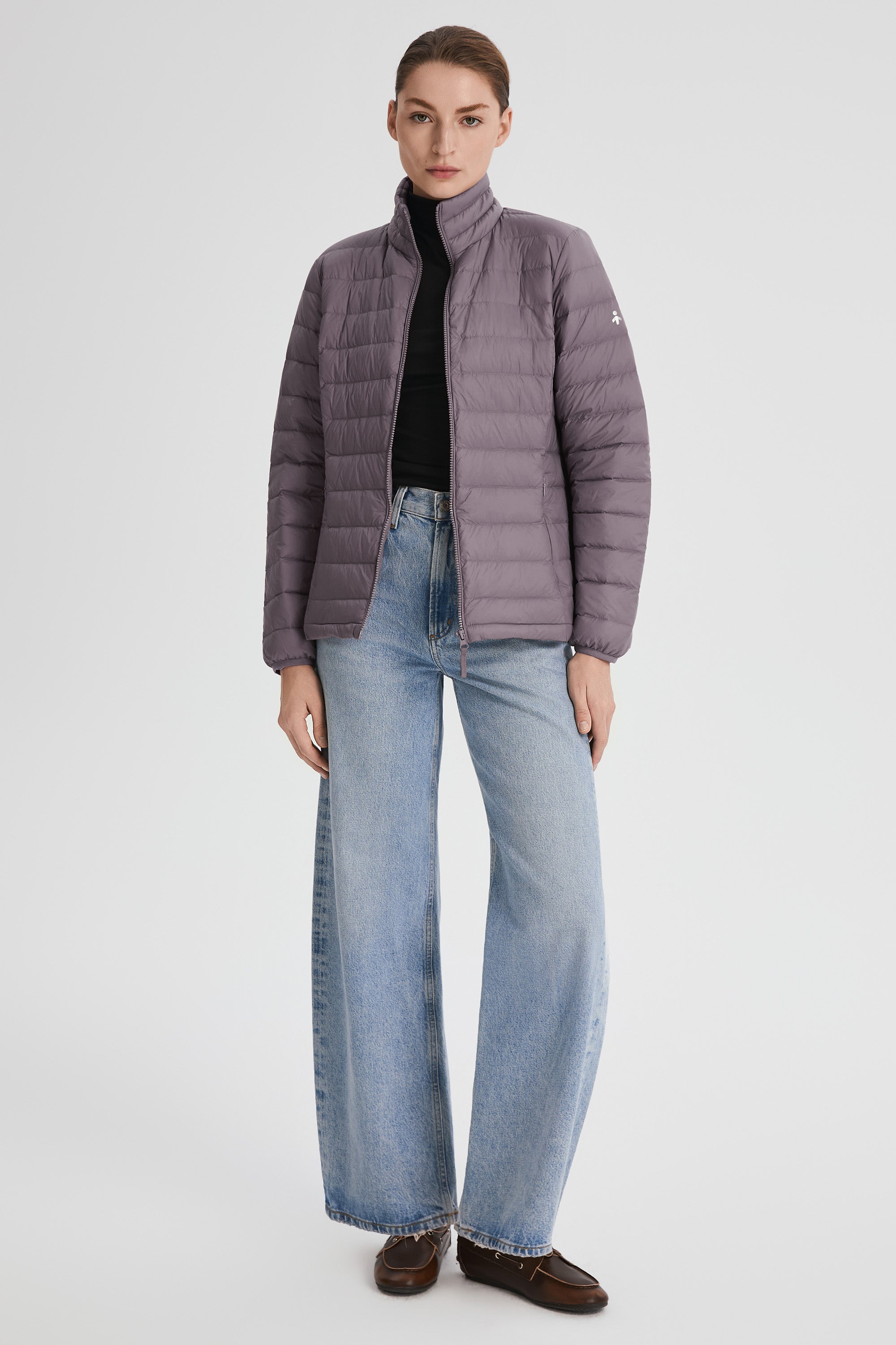 Orolay-Lightweight Packable Down Jacket with Stand Collar-#color_purple