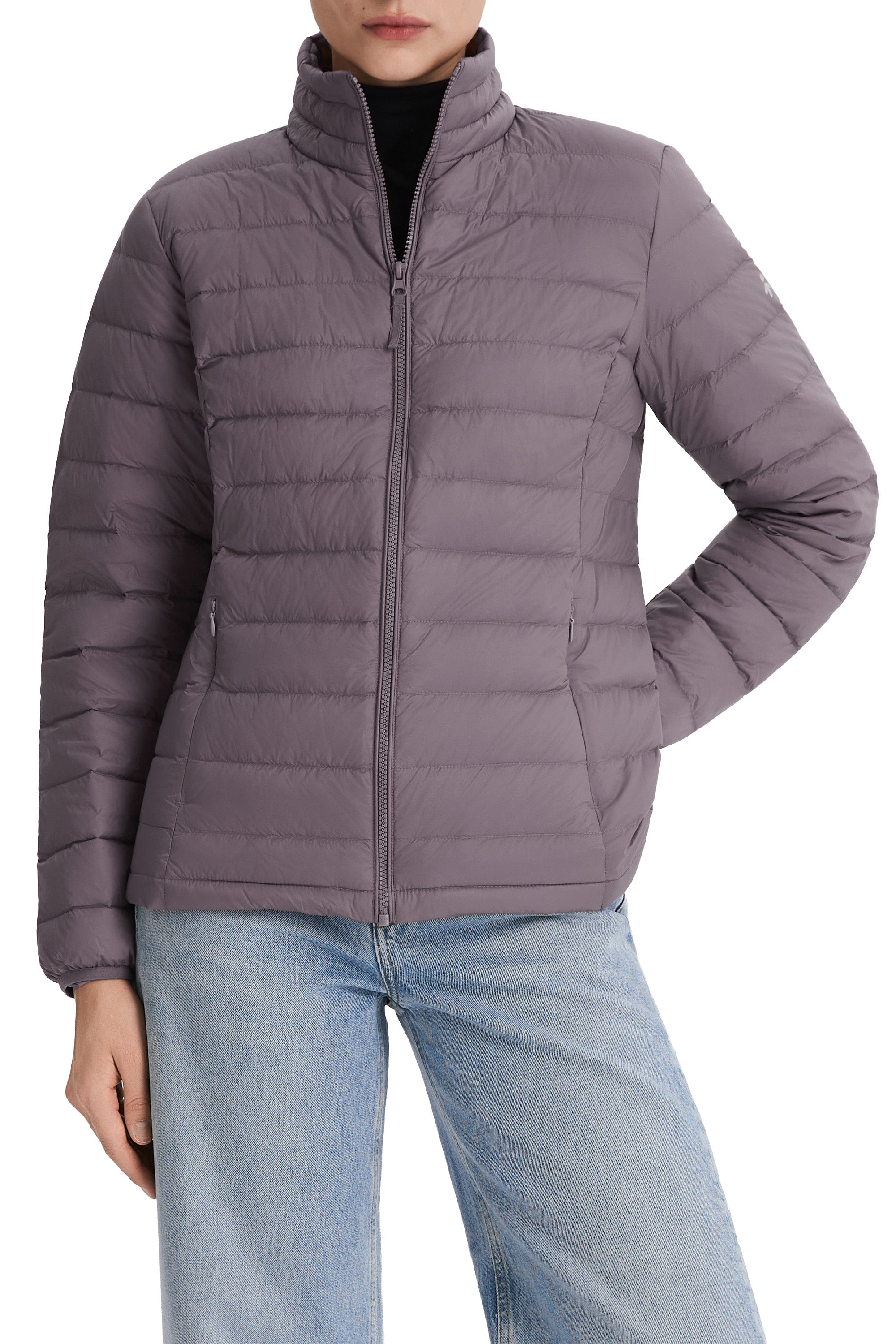 Orolay-Lightweight Packable Down Jacket with Stand Collar-#color_purple