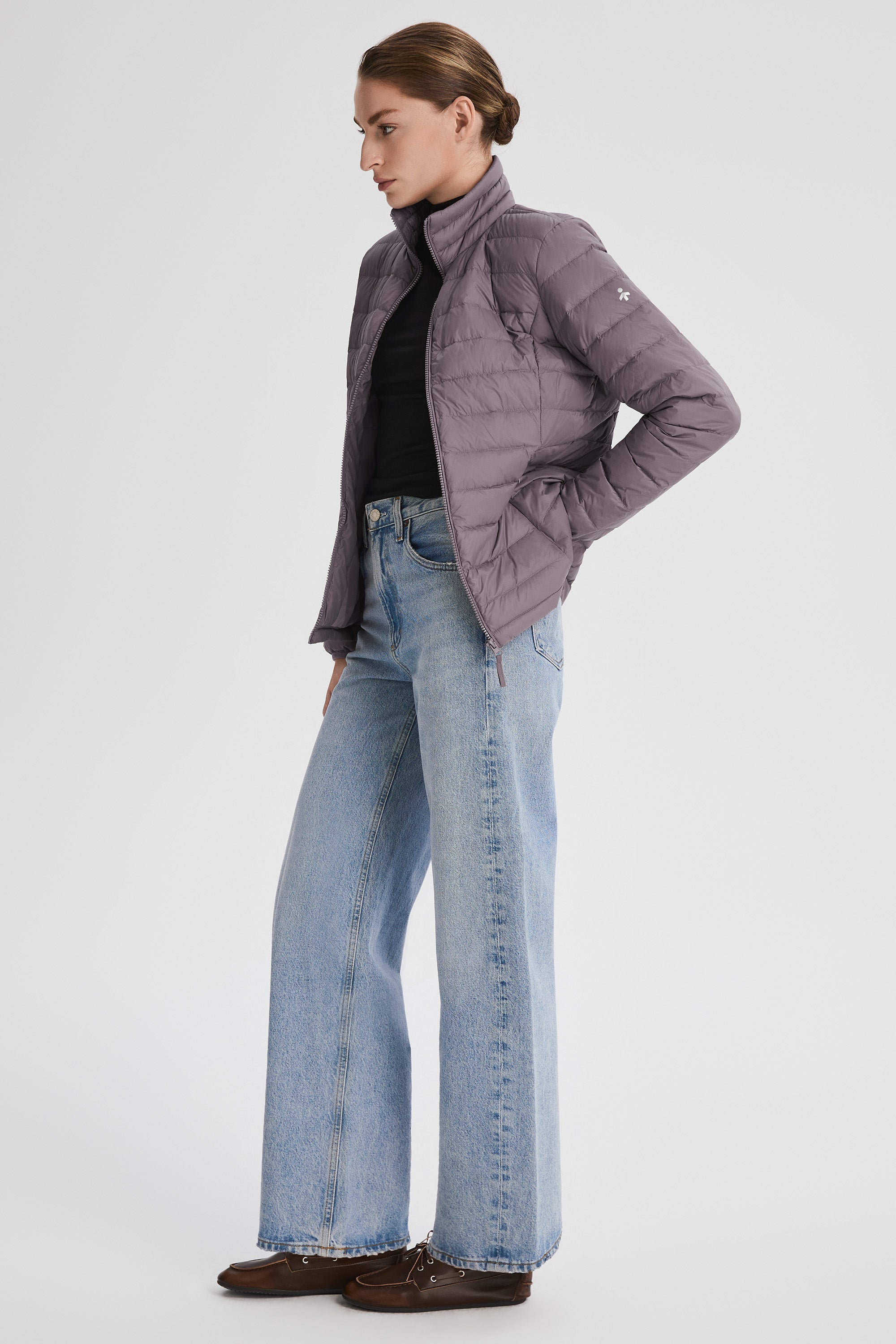 Orolay-Lightweight Packable Down Jacket with Stand Collar-#color_purple