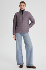 Orolay-Lightweight Packable Down Jacket with Stand Collar-#color_purple
