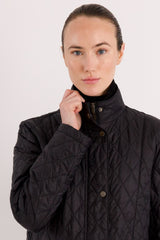 BarnForm Long Lightweight Trench Jacket #color_black