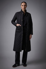 BarnForm Long Lightweight Trench Jacket #color_black
