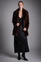 Mid-Length Faux Fur Coat orolay #color_coffee
