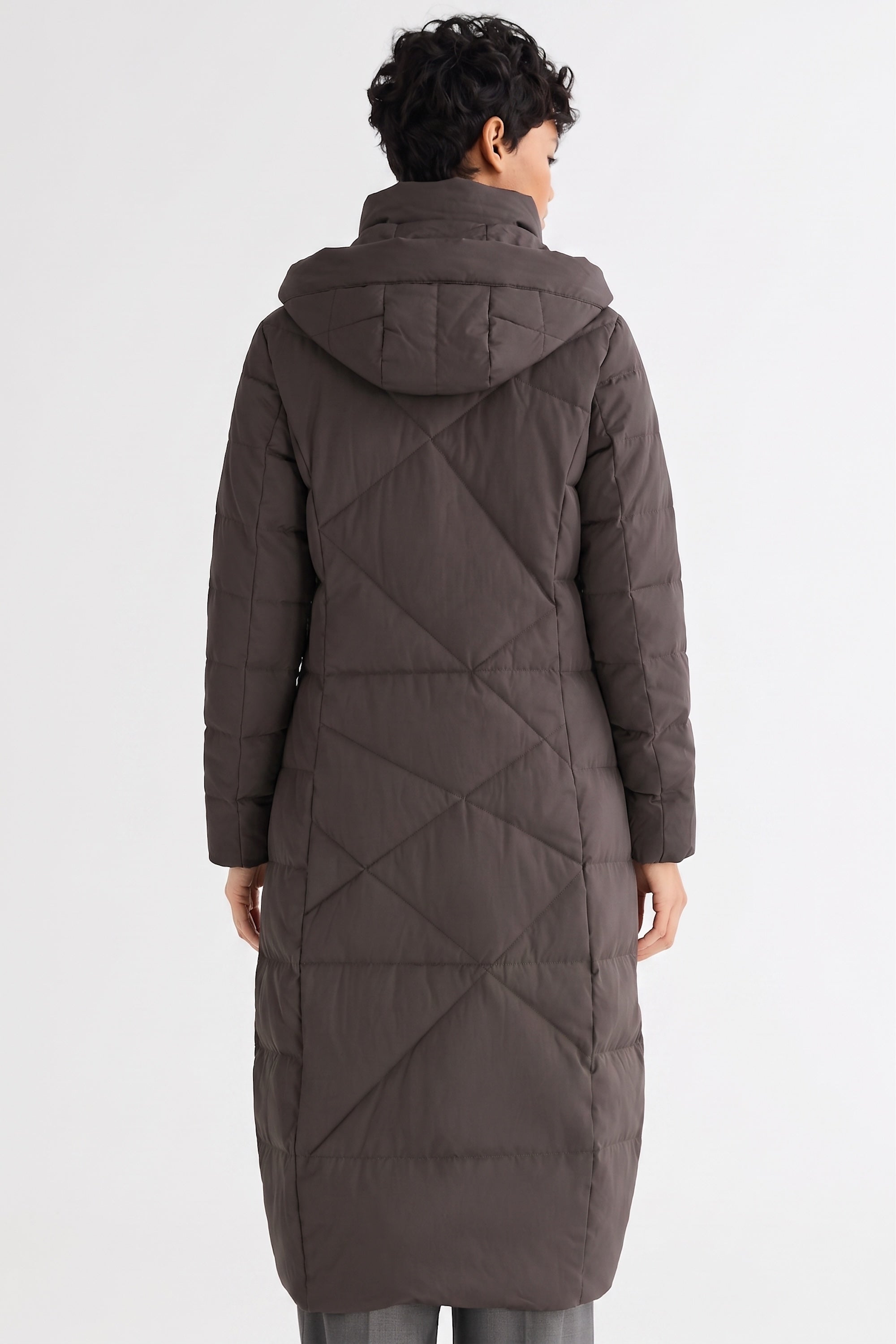 Orolay Long Maxi Down Coat with Hood women #color_coffee