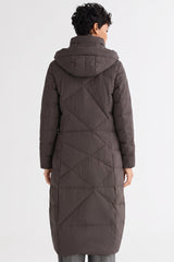 Orolay Long Maxi Down Coat with Hood women #color_coffee