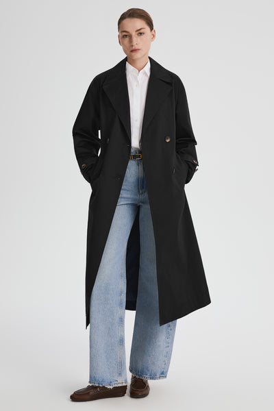 oksoon. ［long length］cotton trench coat Maxi Oversized Trench Coat – Orolay
