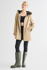 Mid-Length Waterproof Trench Jacket orolay #color_khaki