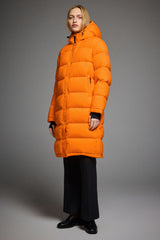 Orolay-Aurora Long Detachable Hooded Down Parka-#color_Bright Marigold