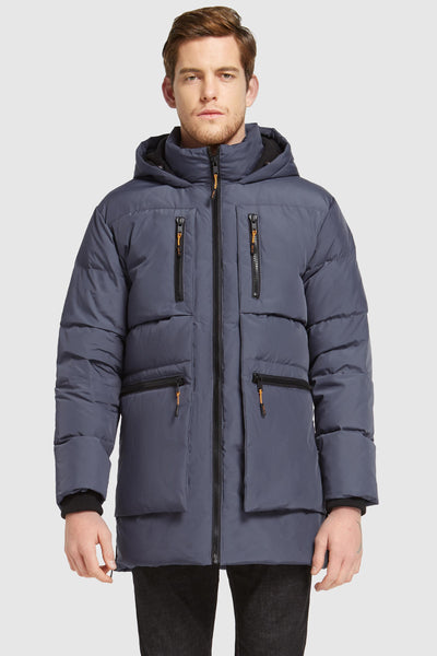 Orolay Men's Hooded Thickened Windproof Down Jacket