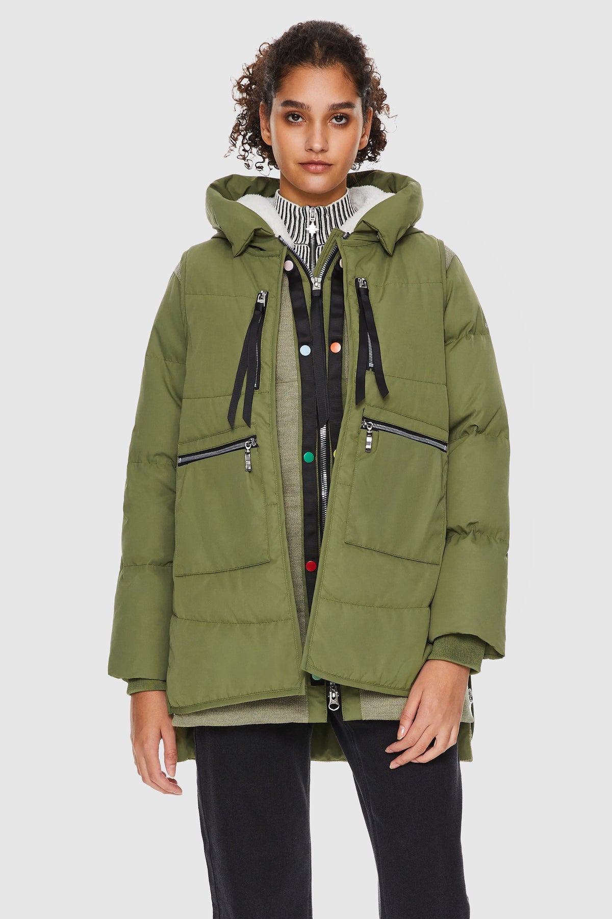 092 Universe® Thickened Puffer Down Jacket Detachable Vest