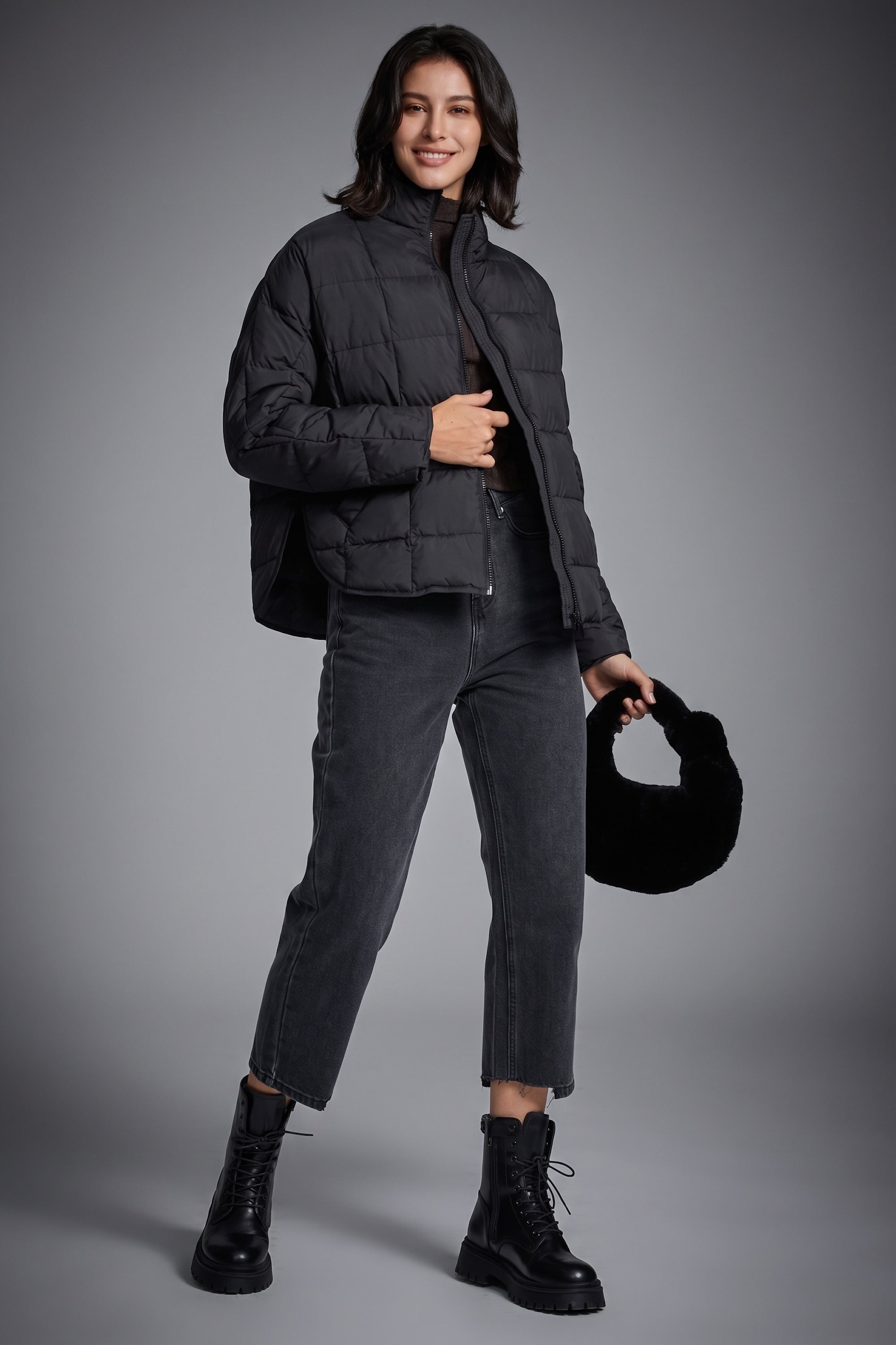 Orolay-Lightweight Insulated Puffer Jacket-Lightweight Insulated Puffer Jacket - Orolay, #color_Black