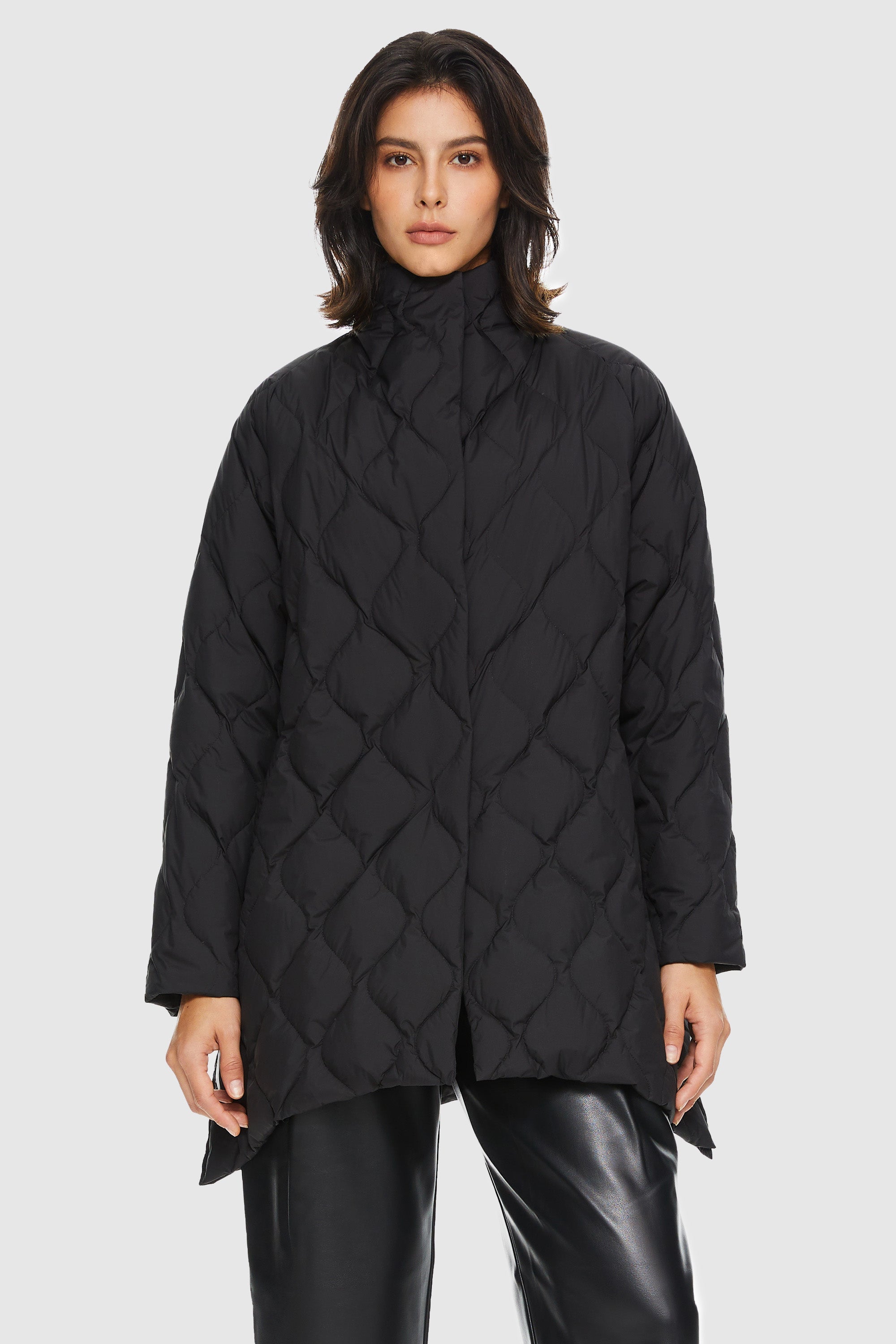 Oversized Quilted Lightweight Down Puffer Jacket