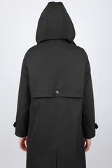 Orolay-Single-Breasted Trench-#color_Black