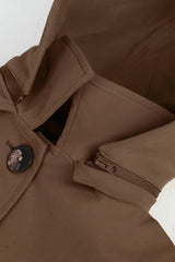 Orolay-Single-Breasted Trench-#color_coffee