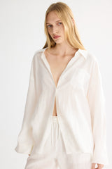 Oversized Linen Button-Up Shirt #color_white