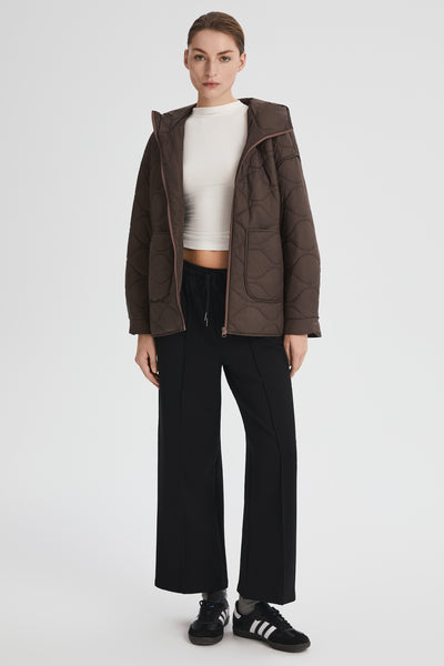 Oversized Quilted Hooded Drop-Shoulder Jacket – Orolay