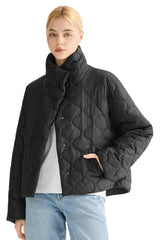 Oversized Quilted Raglan Sleeve Lightweight Jacket #color_black